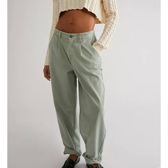 Free People Pants - Free People Cya Later Skate Trouser Pants Size 14 Green
